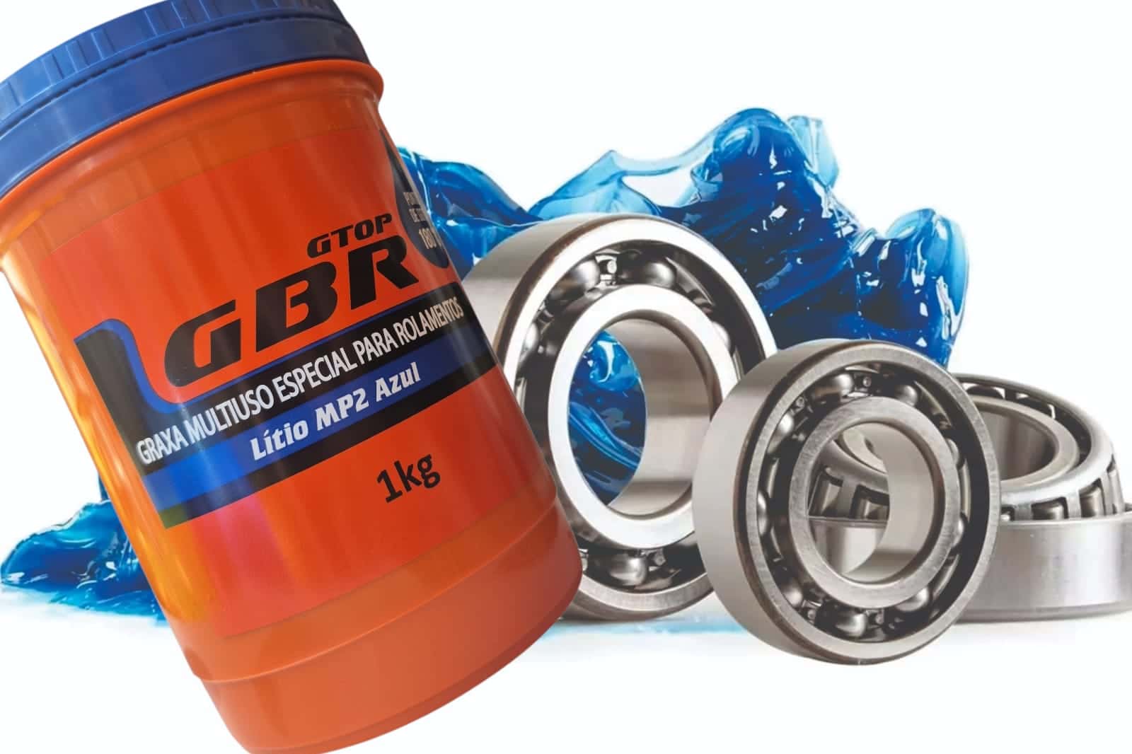 Graxa Especial Multiuso Litio Azul Mp2 1kg GBR P/ Rolamentos