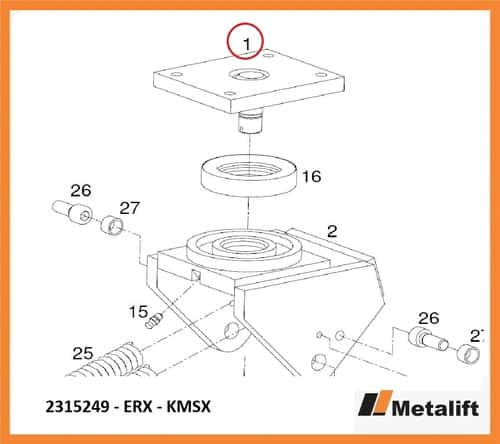 Flange Suporte De Roda Apoio Still Mod Erx - Kmsx 2315249