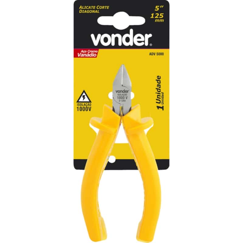 Alicate Corte Diagonal Rente 5" 1000v Vonder