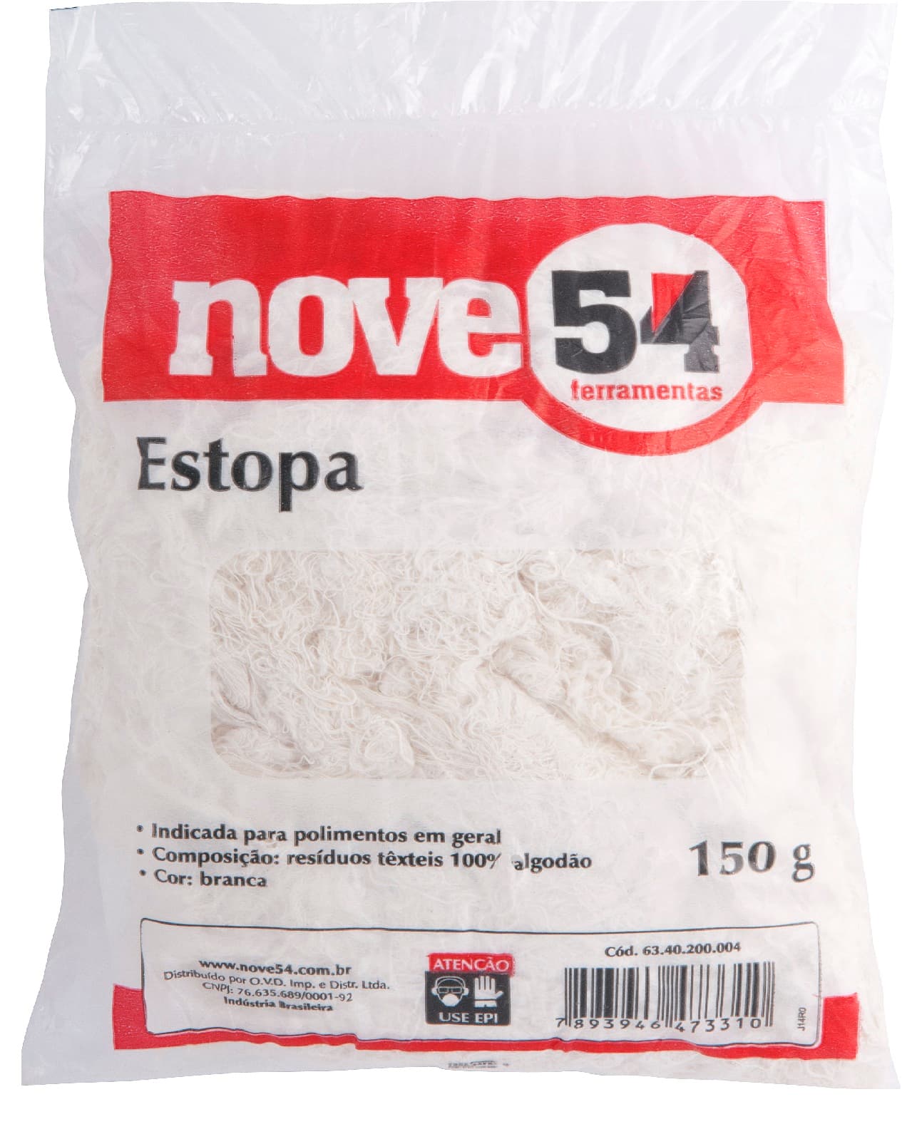 Estopa Branca Uso Geral e Limpeza Nove54