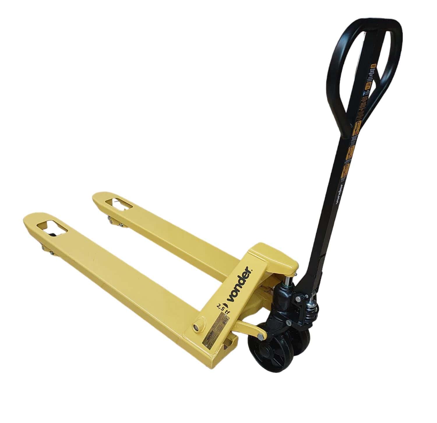 Paleteira Hidráulica 2,5t 1150x550mm Roda Dupla Nylon VONDER