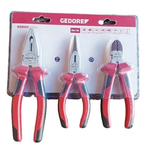 Jogo De Alicate 3 Peças Gedore Red R28001004