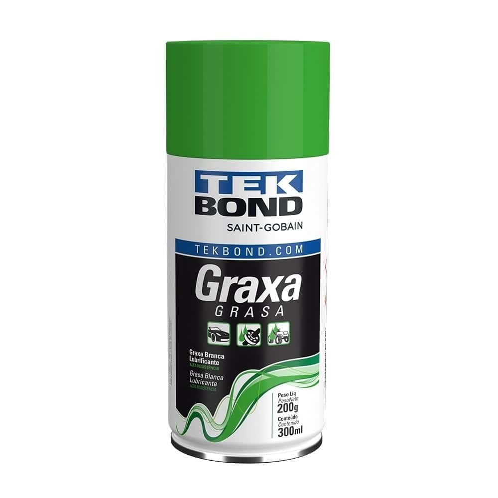 Graxa Branca Spray 200g/300ml Tekbond