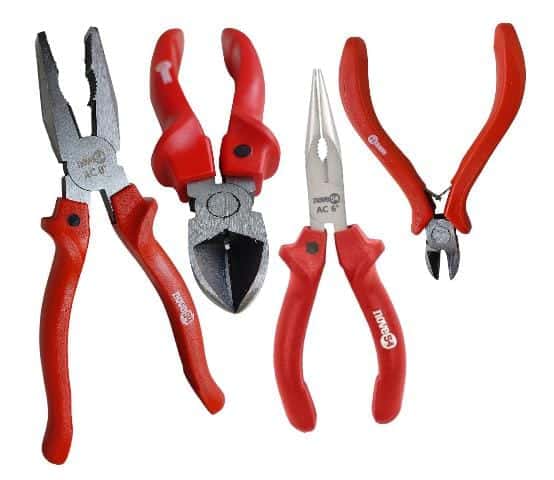 Kit 4 Alicates, Universal Corte Diagonal e Bico Nove54